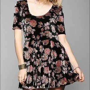 Urban Outfitters velvet skater dress